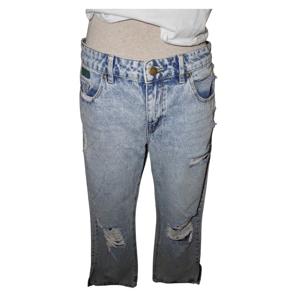 Empyre Acid Wash Distressed Jeans Size 5 Y2K Grunge Skater Baggy Denim